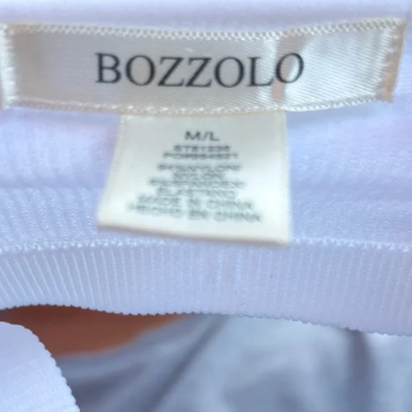 White Ribbed Crop Top - Picture 5 of 5